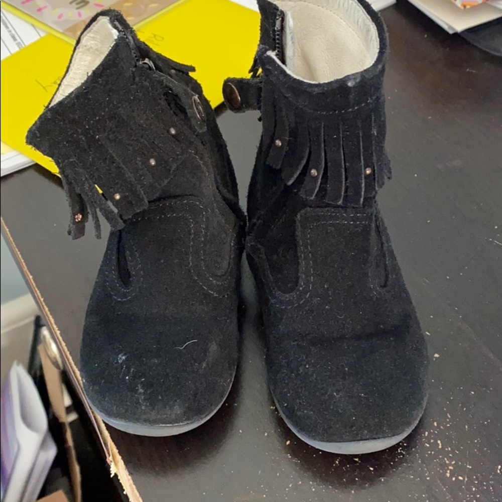 Primigi black suede boots 23